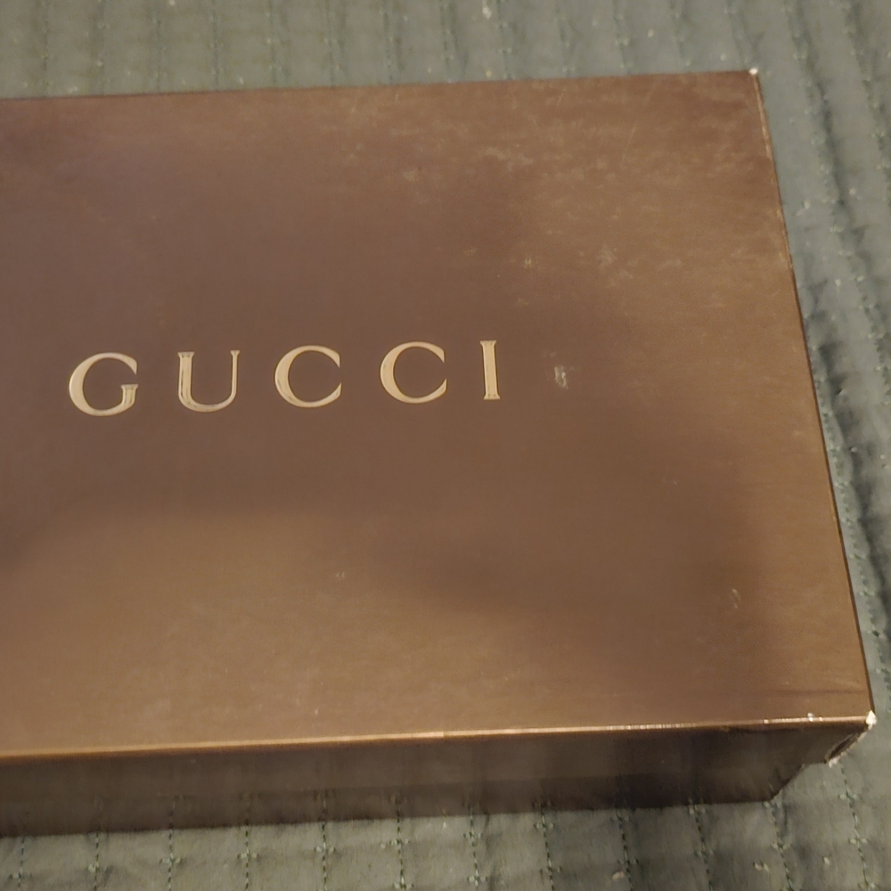 Gucci Black Leather Signature Web Interlocking GG Buckle Heels - Picture 6 of 6